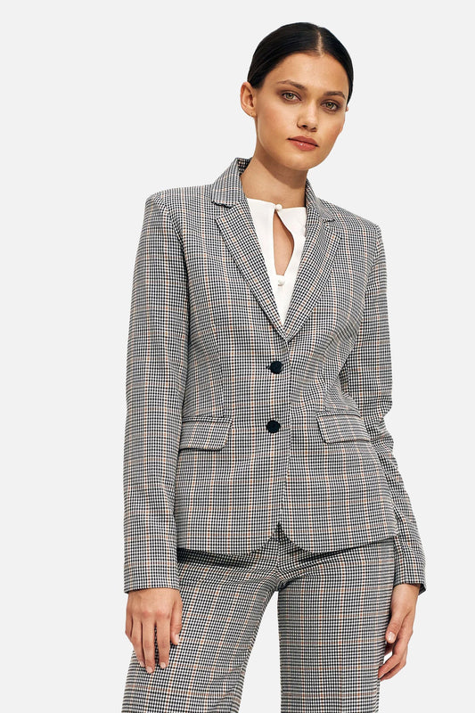 Classic checkered blazer