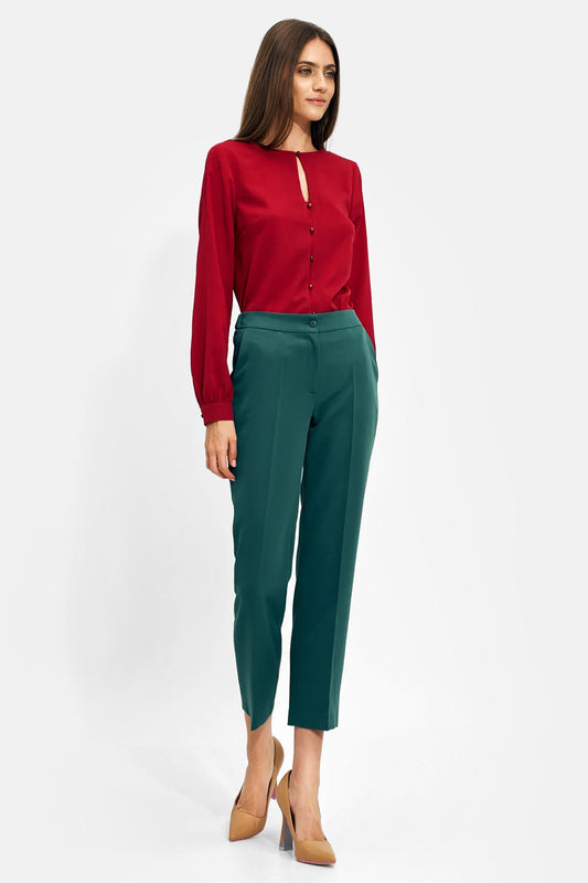 Green chino pants
