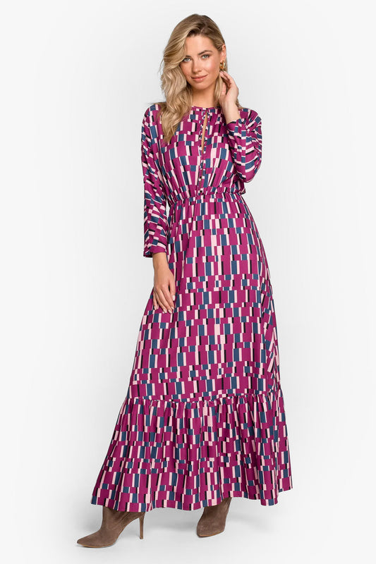 Patterned maxi dress