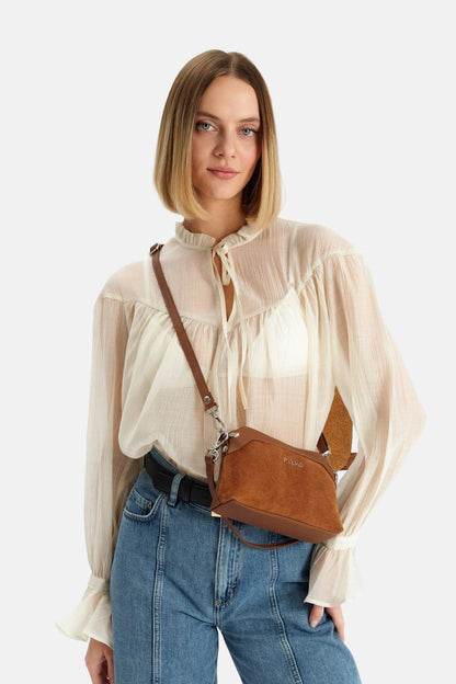 Small Crossbody Bag with Double Straps