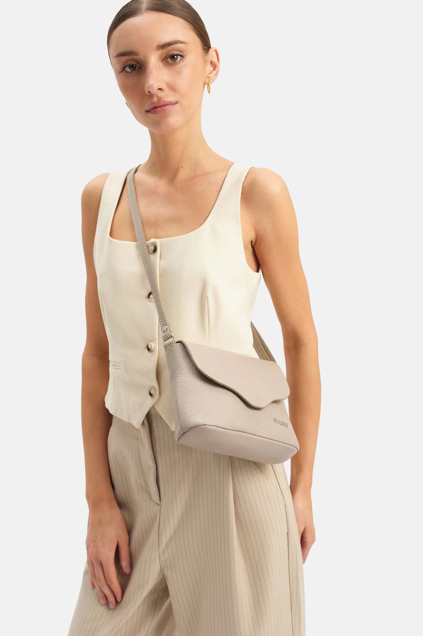 Small leather handbag