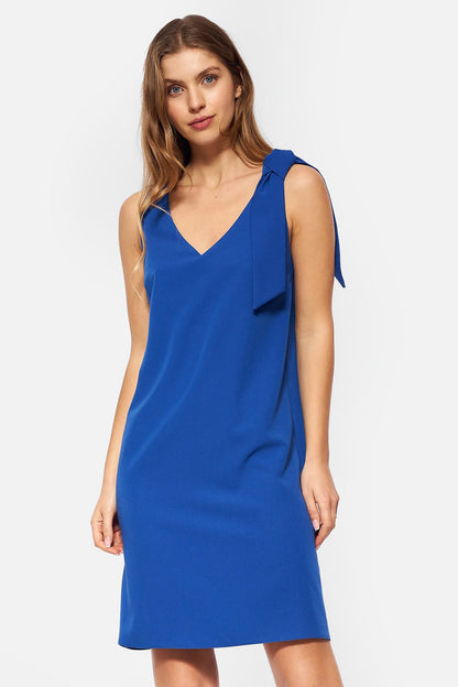 Velor dress with a corset and a skirt stiffened at the bottom