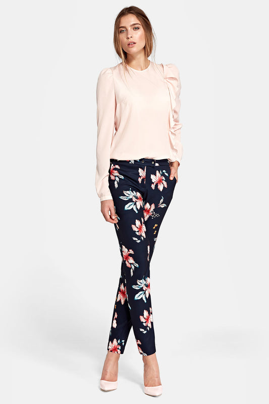 Classic pants with slightly tapered legs