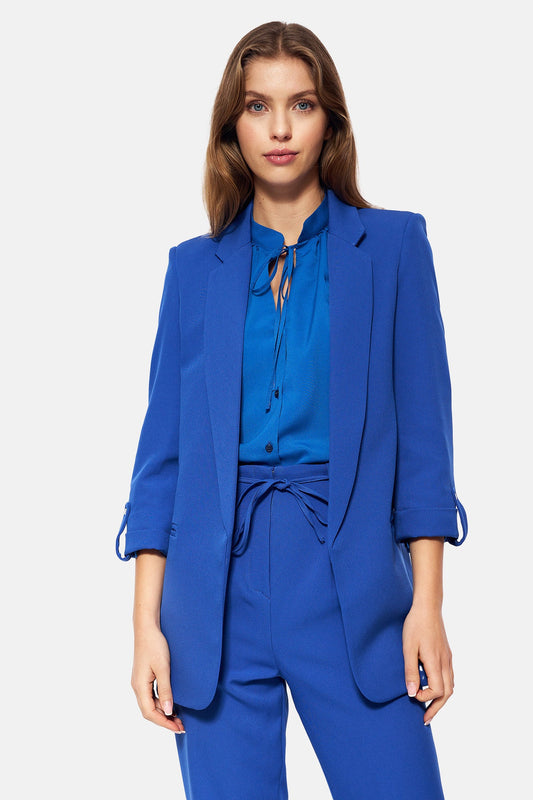 Oversize jacket with rolled up sleeves